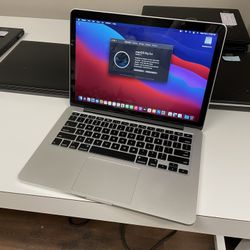 Apple 13” 2015 MacBook Pro Retina 2.90ghz Core i5 16gb RAM 512gb Flash macOS Big Sur Webcam WiFi Bluetooth Dual Thunderbolt