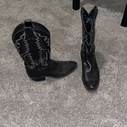Python skin boots