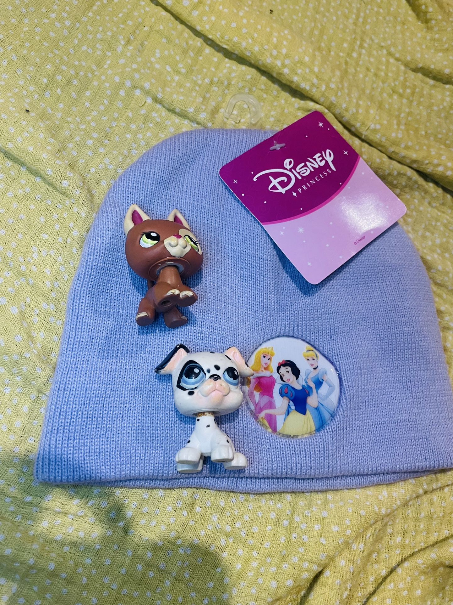 New Disney Kids Hat And Bonus Littlest Pet Shop 