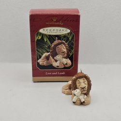 New HALLMARK KEEPSAKE ORNAMENT LION AND LAMB 1997 Love Friendship

Brand new,  never displayed 

Smoke free and pet free home 