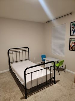 Twin Bed Frame w/ Mattress