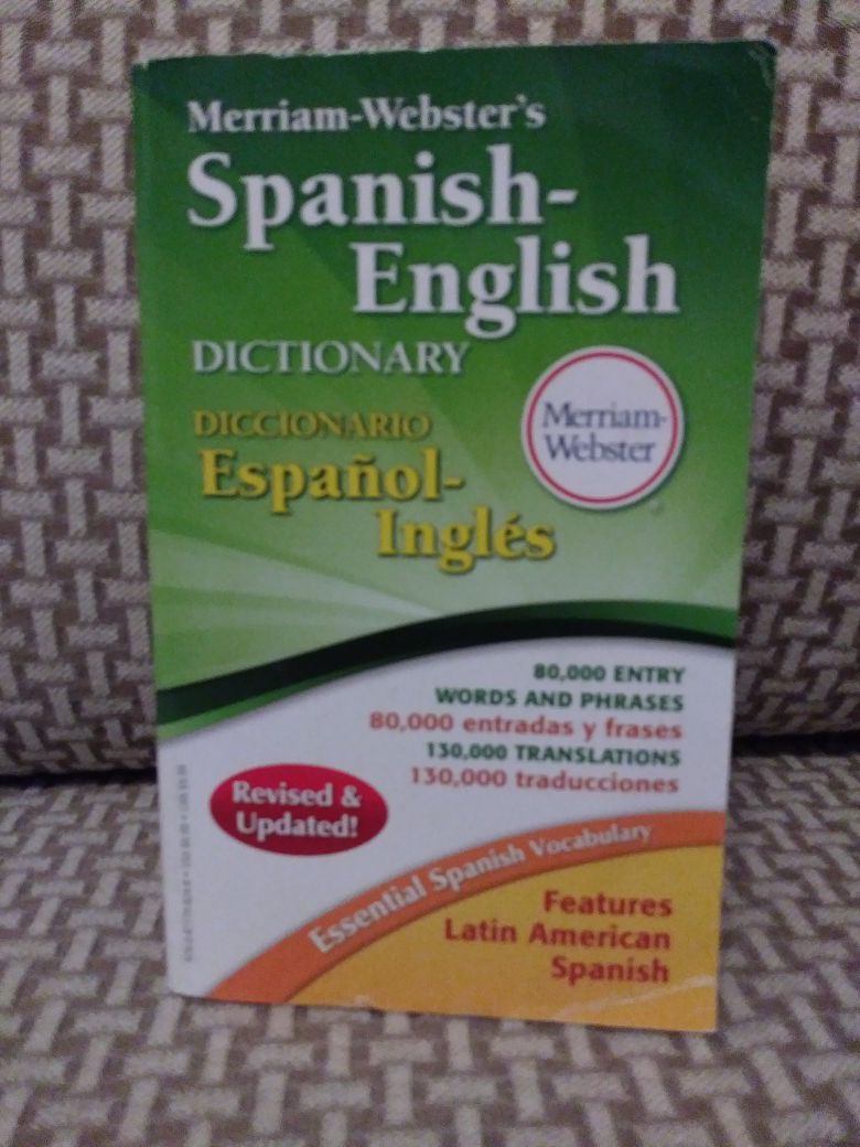 SPANISH- ENGLISH DICTIONARY- MERRIAM- WEBSTER'S. BRAND NEW!!!