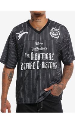 Our Universe The Nightmare Before Christmas Jack Skellington Football Jersey size small