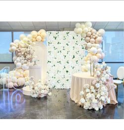 Flower backdrop decoration