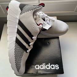 Brand New! Adidas White And Black Running Shoes. Size 11.5