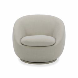 Better Homes & Gardens Mira Swivel Accent Chair, Cream
