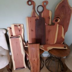 Various Handcrafted Charcuterie/Cutting Boards