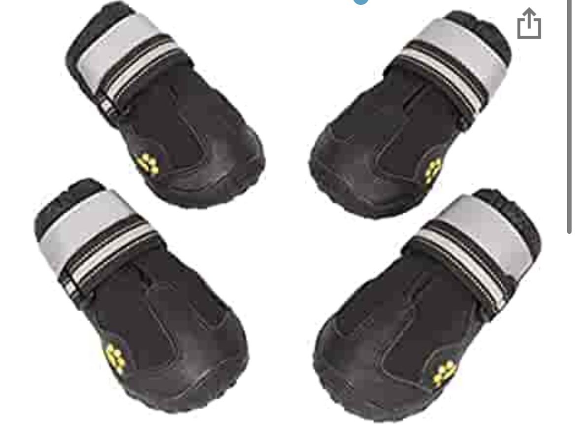 Dog Boots Waterproof Dog Booties Dog Shoes with Reflective Straps Rugged Anti-Slip Sole Paw Protector Hot Pavement for Medium Large Dogs 4Pcs