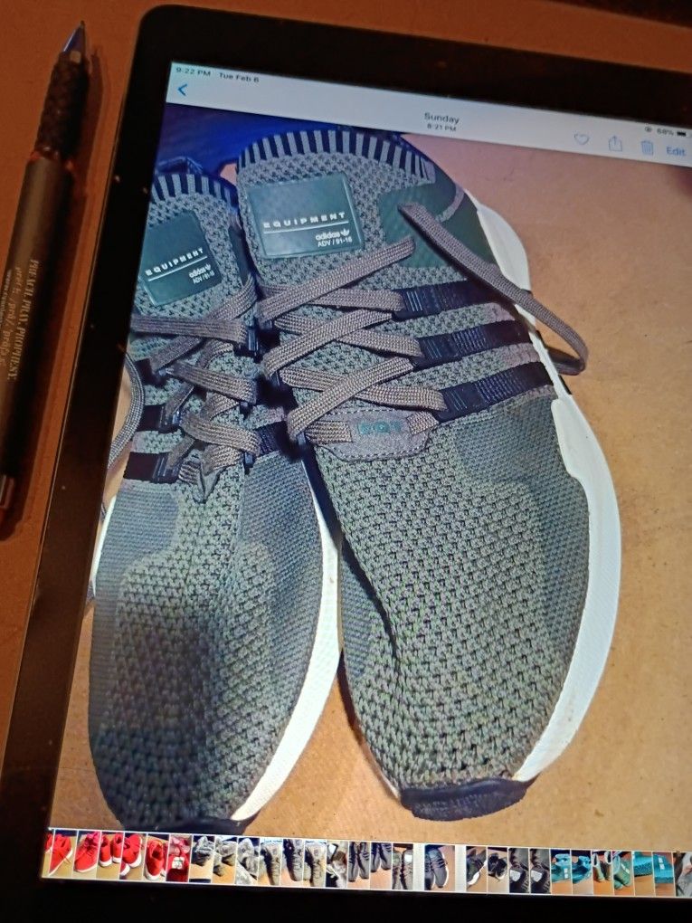 ADIDAS EQT SUPPORT 91 CORE GREEN SNEAKERS SIZE 11.5