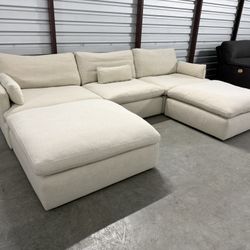 Beige Ashley Furniture Cloud Couch