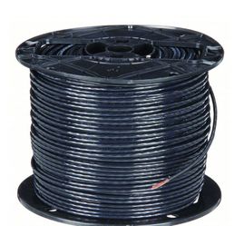 Building Wire: Copper, 10 AWG, 1 Conductors, Stranded, Black, 500 ft Lg, THHN
