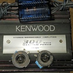 130$  ALL  CROSOVERS TWEETERS  KENWOOD AMP  AND ALPINE AMPLIFIER ALL 130 $ 
