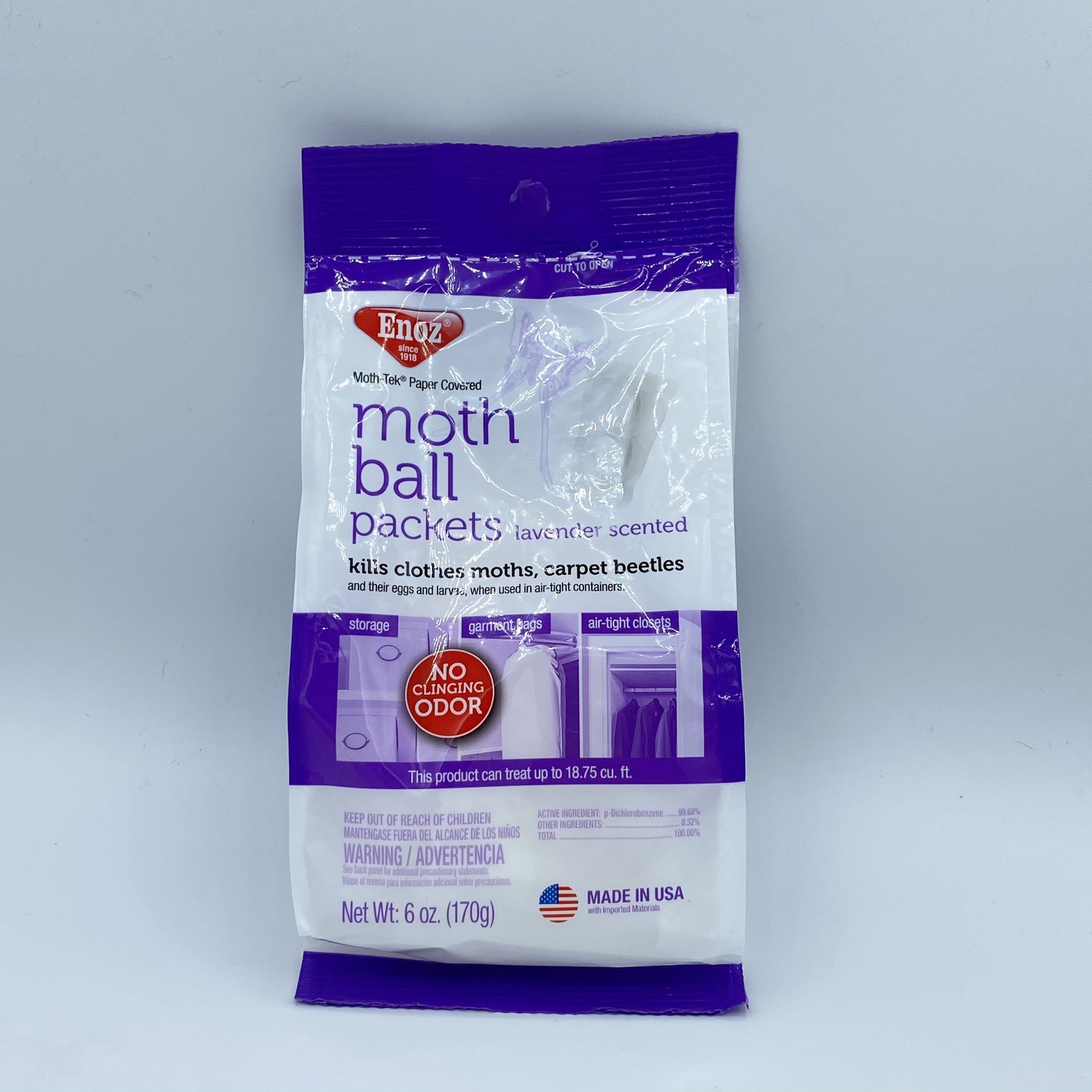 6 oz. Moth Ball Packets in Lavender Scented Brand New Sealed