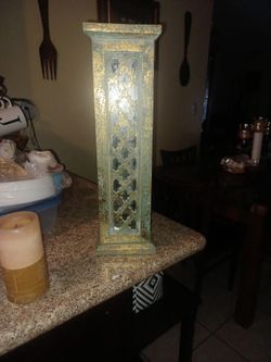 Candle Holder With Mirror Design