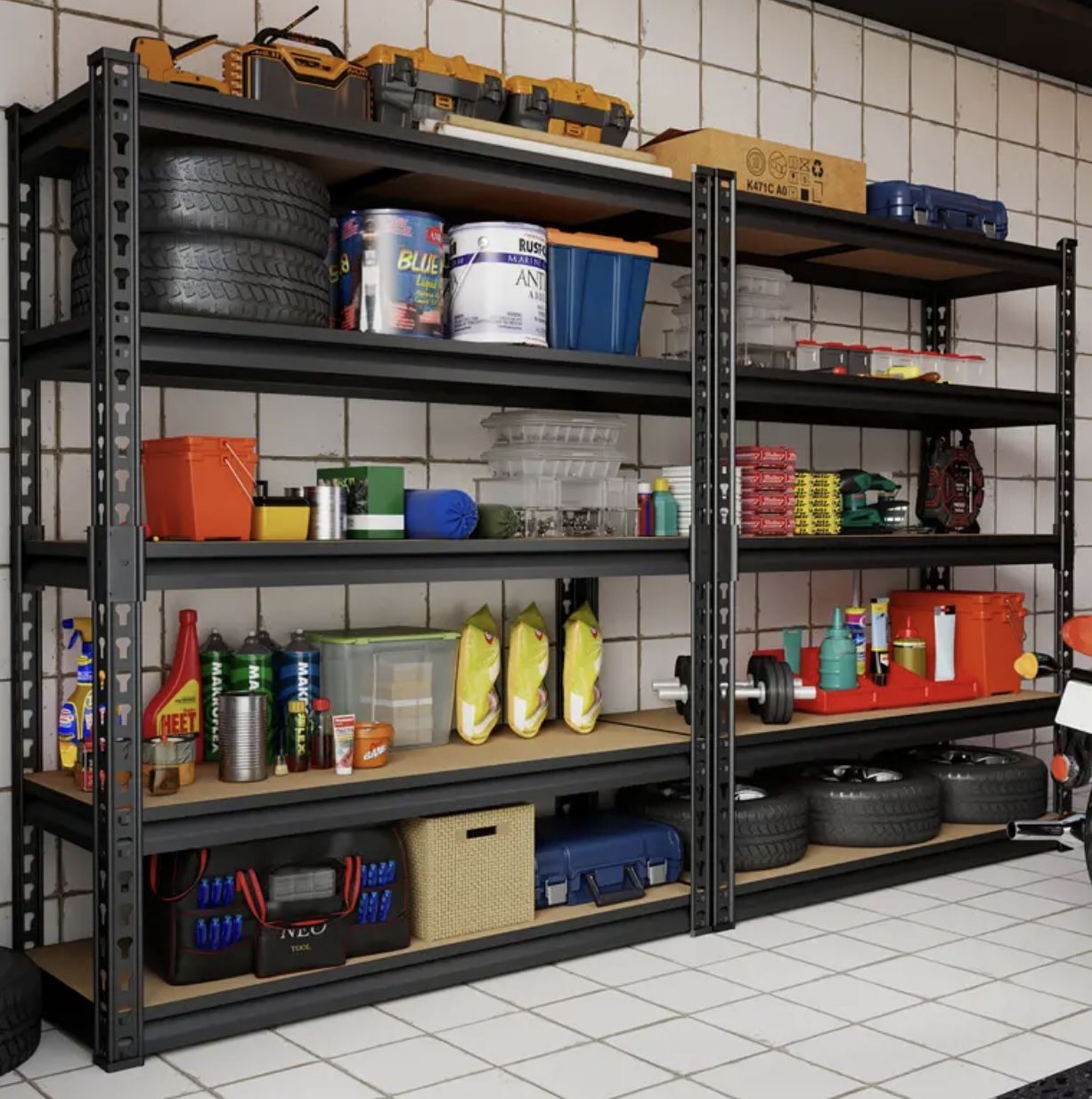 Garage Shelves Organiser