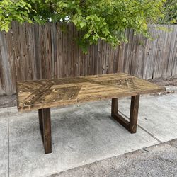 Custom Built Dining Table Solid wood Farmhouse Set Modern Rustic Bench Country Oval Round Counter Breakfast Height  Farm House 