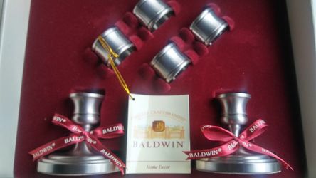 Bladwin Brass Candlestick set / NEW IN BOX