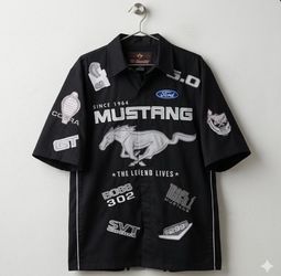 🔥 VINTAGE JH DESIGN FORD MUSTANG PIT SHIRT — $40🔥