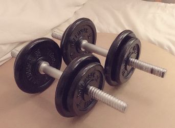 Adjustable Dumbbells, Set of 20lbs (Total 40lbs)