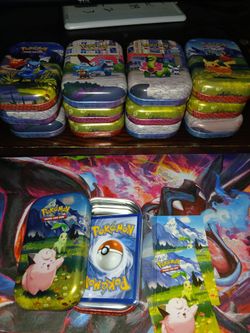 5 pokemon mystery tins (hits guaranteed)