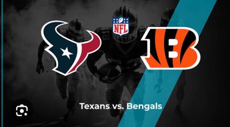 Texans vs Bengals Tickets and Blue Lot Parking Pass