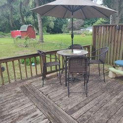 Patio - Pub Style Table And Chairs