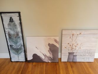 3 Canvas Wall Art Pieces