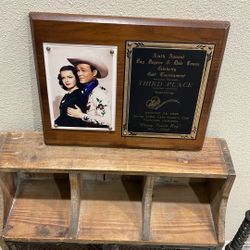 Ninth Annual Roy Rogers And Dale Evans Celebrity Golf Tournament Plaque.
