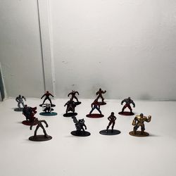 Jada Toys Marvel Nano Metalfigs Mini-Figures Die Cast Metal Lot of 13 Figures