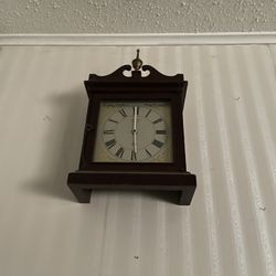 Old Time Antique Farm Clock Very Cool 18” X 14”