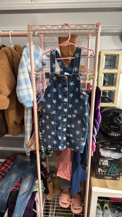 Overalls denim dress kids size 5T