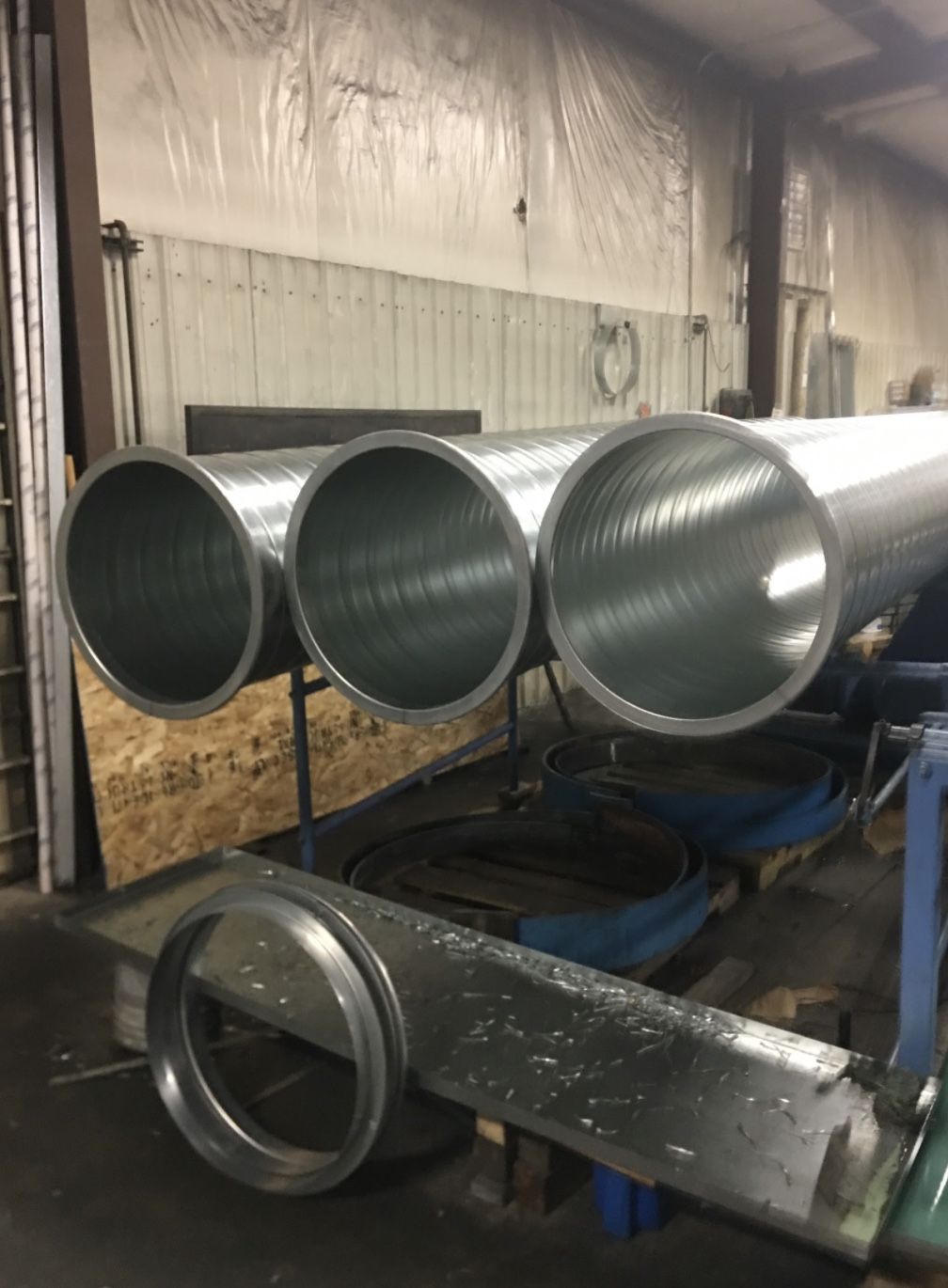 Spiral Piping - Metal And HVAC Work. Bulk Orders