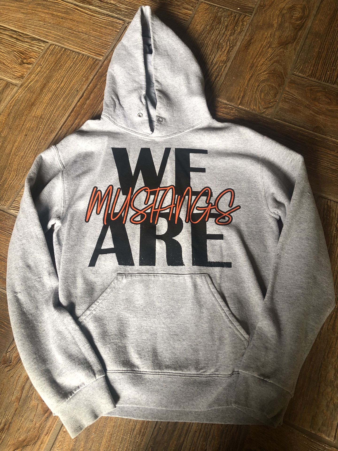 Clio Mustangs Adult Small Grey Hoodie