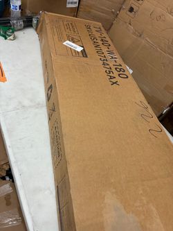 New in Box Walnut Floating TV Stand Media Console 71"