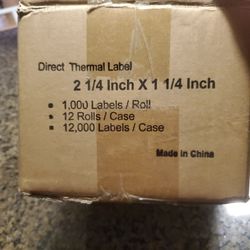 Aegis Adhesives - Aegis Adhesives - 2 ¼” X 1 ¼” Direct Thermal Labels for Barcodes, Address, Perforated & Compatible Rollo, Zebra, & Other Desktop Lab