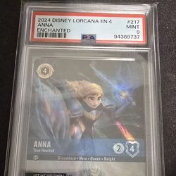 2024 Disney Lorcana Enchanted Anna True Hearted 217 PSA 9 EN 4