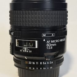 AF Micro-NIKKOR 60mm f/2.8D Lens for Nikon DSLR Cameras