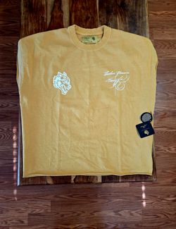 Darc Sport/Bruce Lee Collab Men's Yellow Graphic Sleeveless Muscle Tee