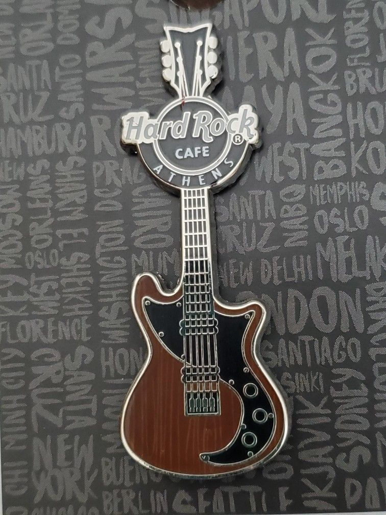 Hard Rock Cafe Athens Guitar Pin 