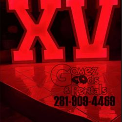 XV marquee Letters 
