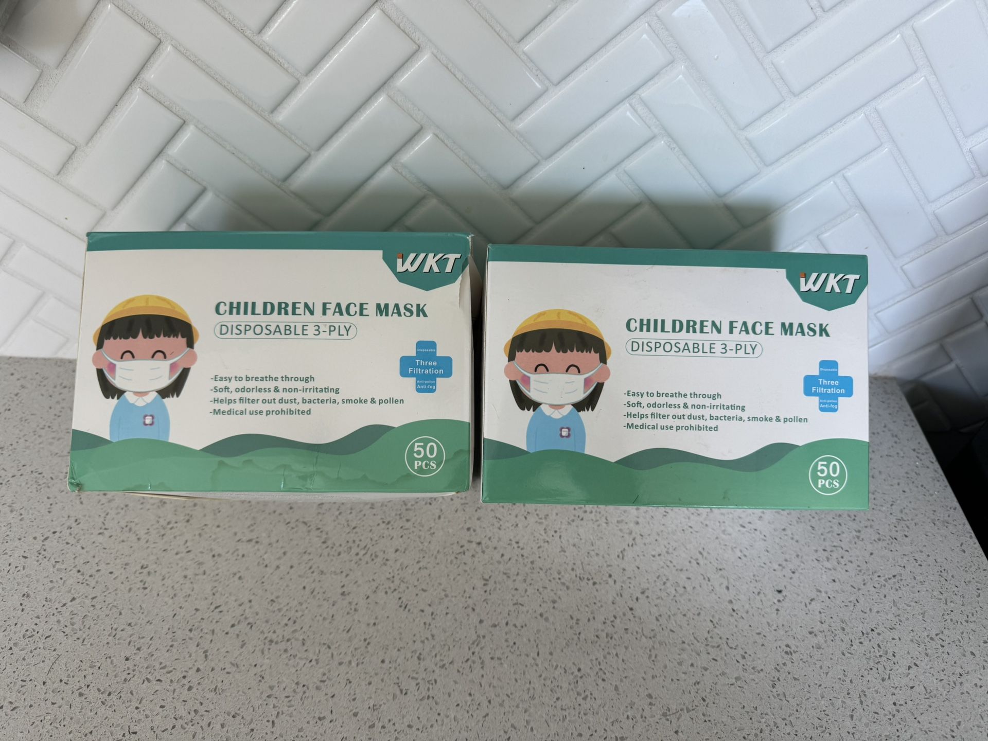 Children face mask 100 pack