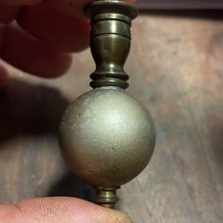 Vintage vertical line masonry brass plumb Bob