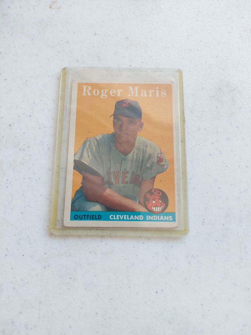 1958 ROGER MARIS BASEBALL CARD( ROOKIE)