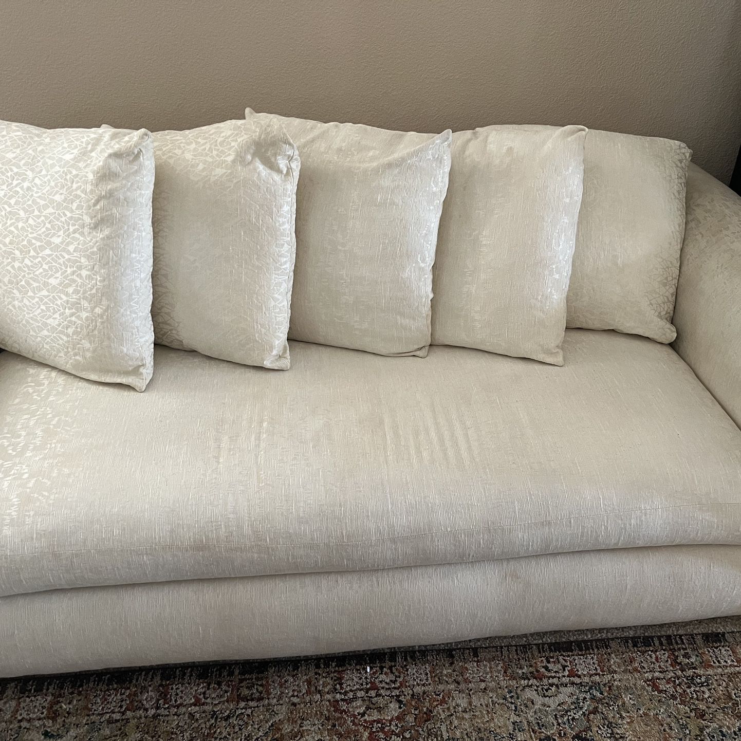 Vintage Overstuffed Couch Set