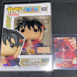 Luffy Funko Pop And Card Bundle