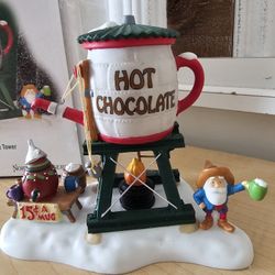 $15.00 - 2004 Christmas Department 56, Heritage Village Collectible/North Pole Series  "Hot Chocolate Tower"!  In Original Box!