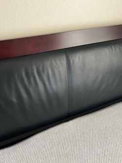 King Size Bed Frame – Heavy & Sturdy – Faux Leather Headboard