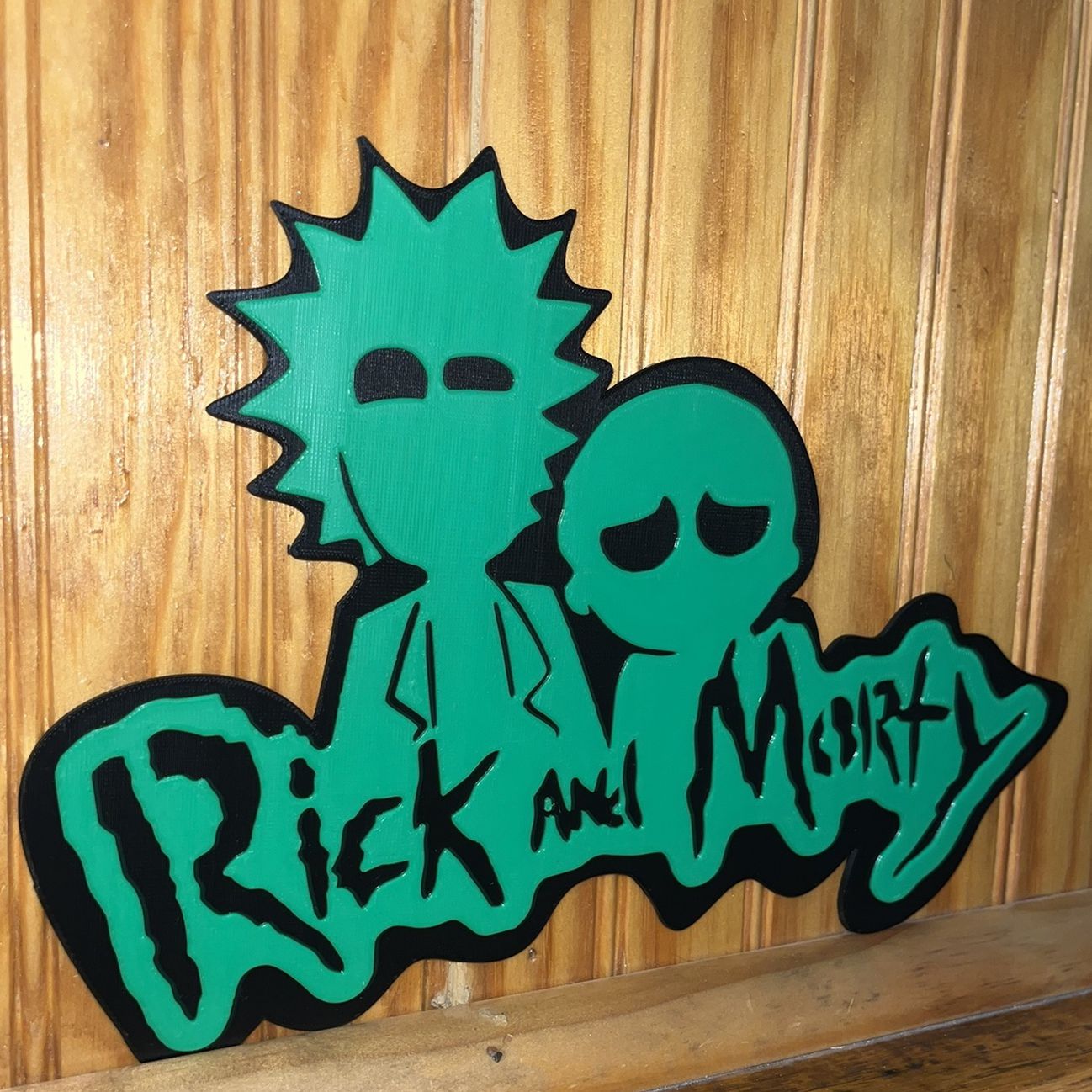 Rick And Morty Wall Art Sign Decoration 