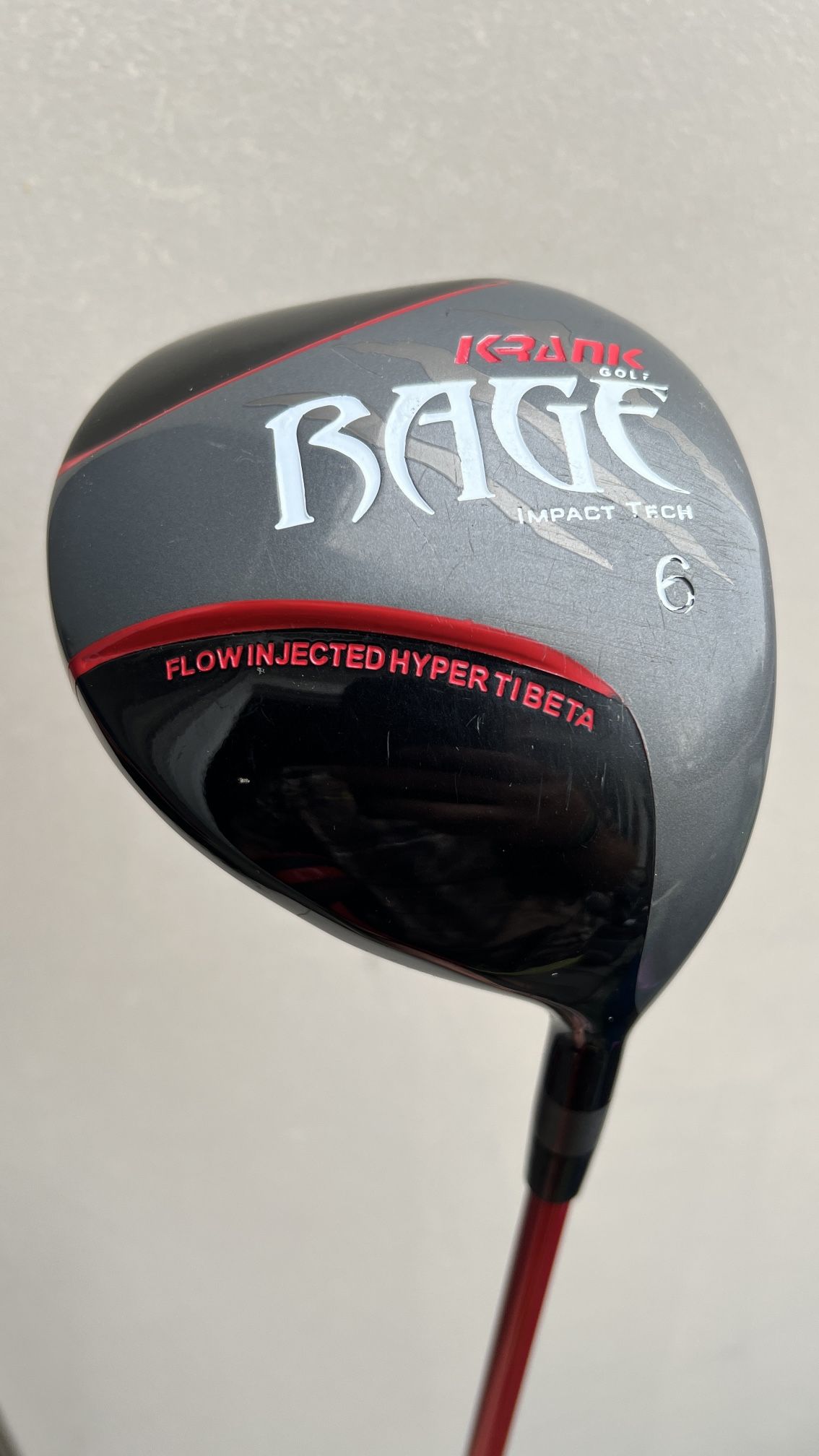 KRANK Rage Long-Drive Driver | 48” | XX-Flex Fujikura FireWire Shaft | 6-Degree