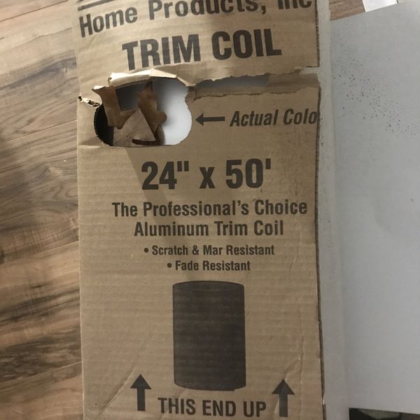 Aluminum Trim Coil White 24” X 50’ for Sale in Mechanicsburg, PA